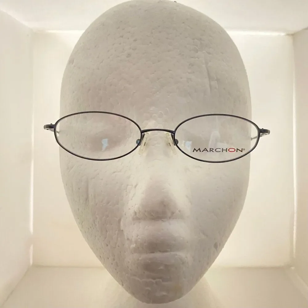 #5791 Marchon M618 Black Boys Oval Eyeglass Frames 47-17-135